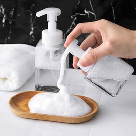 Transparent Foam Pump Bottle for Cleansing & Travel 250ml 2ea