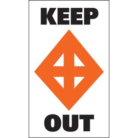 Taylor Made Products 46175 Sur-Mark Marker Buoy Label (Keep Out)