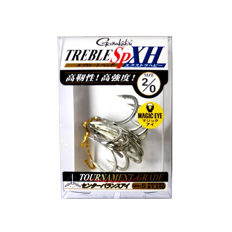 Gamakatsu Triple Hook Treble SP XH Extra Heavy 2/0 No.