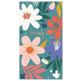 2025 Diary Slim Week to View Fashion Copper Foil Glossy Design (Just Living My Best Life)
