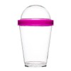 Sagaform SA5017122 Polysthyrene Plastic Yoghurt Cup with Storage, Pink