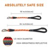 ZALER Short Dog Leash, 18 Inches Rope Traffic Leashes for