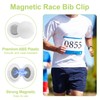 UFURMATE 10Pcs Magnetic Race Bib Clips Marathon Race Number Holder