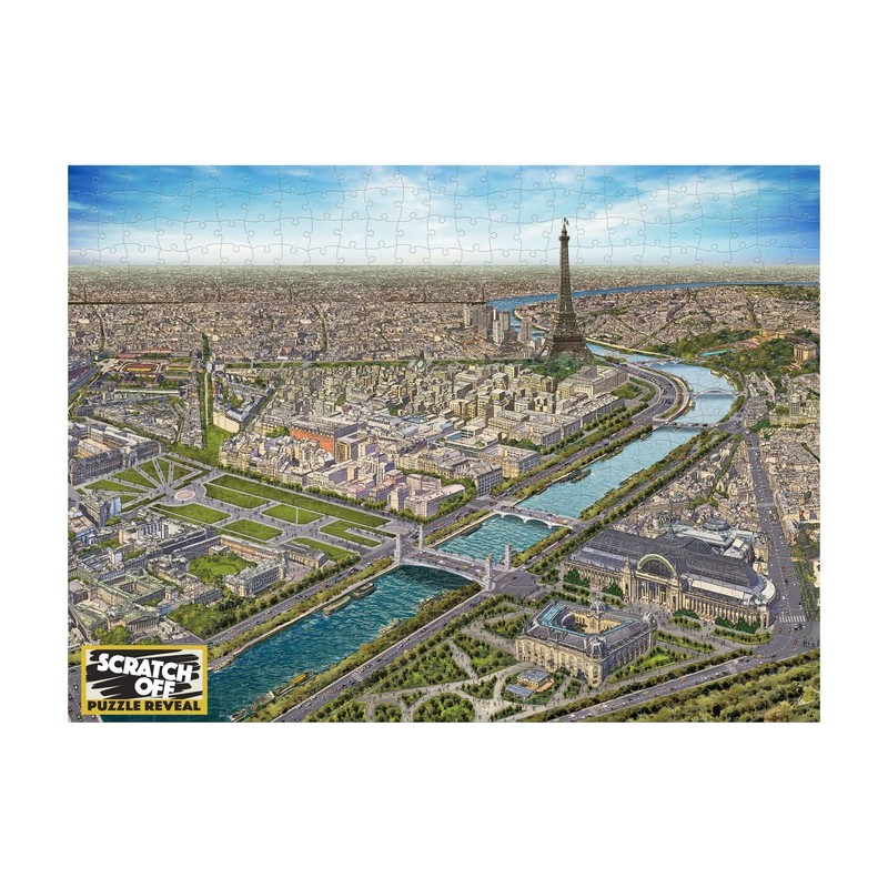University Games U08571 Paris Scratch Off Puzzle