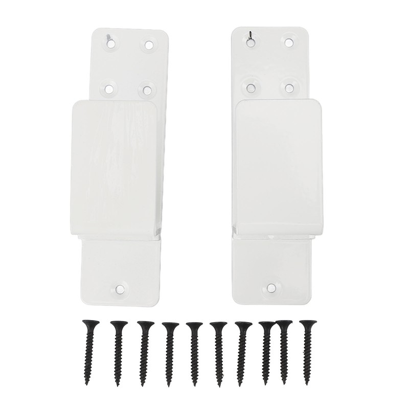 2PCS Door Barricade Brackets Open Bar Holder Carbon Steel Easy