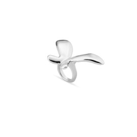 Sterling Silver Alloy Medium Butterfly Ring UNOde50, Sterling Silver Plated Alloy