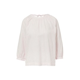 s.Oliver Striped Blouse with Ruffle and Bow, Pale Pink