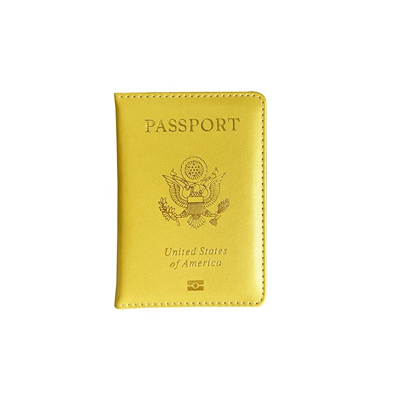 Missmore Premium PU Leather Passport Holder - USA Logo Printed