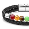 Zysta Natural Crystals Chakra Bracelet Womens 7 Chakra Crystal Stone
