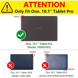 BMOUO Kids Case for Onn 10.1 Pro Tablet 2020, Shockproof Light Weight Convertible Handle Stand, Mint Green