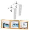 Operitacx 1set Adjustable Wall Mount Projector Screen Bracket Hooks Heavy