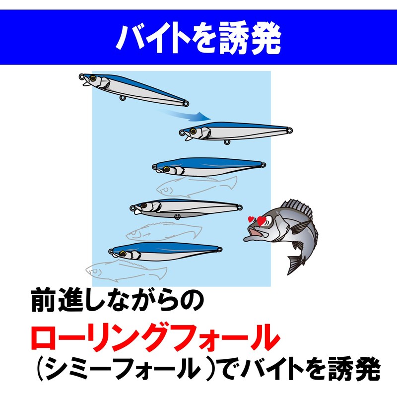 DUEL Hardcore Heavy Shot (S) F1180-HCA Lure, Pencil Bait, Sea