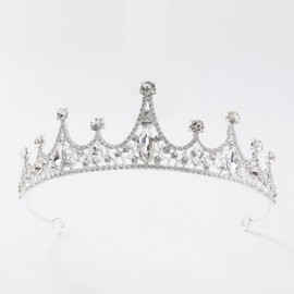 Bridal Tiara Headband Crown Princess Wedding Cubic Headband 3 - Tiara 03
