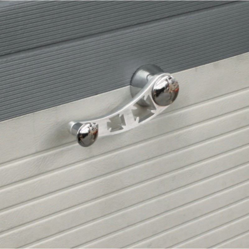 AutoLöc Power Accessories Brushed Billet Aluminum Maltese Cross Car Window