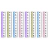BAYTORY 8 Pcs Plastic Rulers 6 Inch, Small Acrylic Ruler,