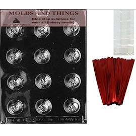 CHERRY BON-BON Chocolate Candy Mold With Molding Instruction + 25 set of packaging Kit