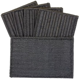 DEURA USA American Flag Subdued BLACK Tactical Embroidered Patch Fasten 5PCS 3.5" x 2.5"