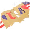 LABRIMP 4th of July Party Props Patriotic Decorations Paper Fan