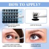 Cluster Eyelash Extensions, 144 Pieces, Cluster Eyelashes, Individual Eyelashes, D-Curls,