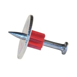Fastener Pin with Washer Nail Kit, Robust Steel Nail for Ceiling Cement Wall,Concrete, Non Magnetic, 100 Pcs