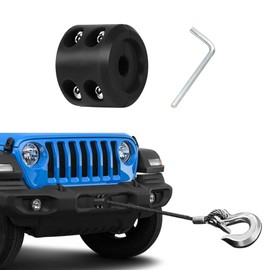 Lyxheth Winch Stopper for ATV UTV Truck SUV, Winch Accessories, Winch Cable Saver Hook Stopper Line Rubber Stopper with Allen Wrench, Rubber Hook Stopper for Protect Winch Rope Cable Line (Black)