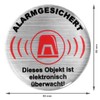 BIKE-label 900025 Warning Sign 3D Sticker Diameter 50 mm Aluminium