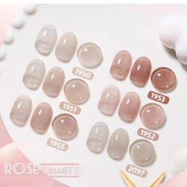 GAOY Gel Nail Polish kits - 6 Colors for Salon and DIY Nail Art at Home - Color: Rose Quartz