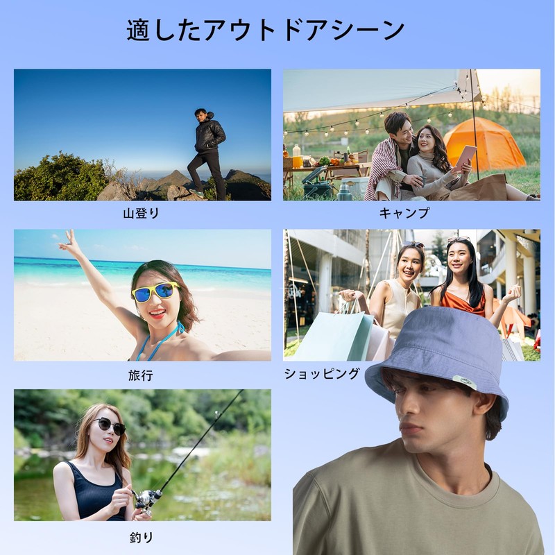 TWO QUILL Bucket Hat, Men's, Cotton, Large Size, Deep, UPF