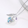 MOSURNSJWY Heart Cremation Urn Necklaces Ashes Jewelry for Women Men