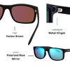 Black Sail Eyewear - Square Frame UV400 7 Layer Polarized