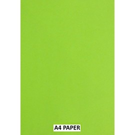 Fluorescent Green A4 Coloured Craft Paper 80gsm x 100 Sheets