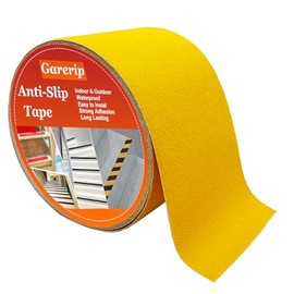 Anti Slip Traction Tape, Non-Slip Grip Adhesive Tape to Indoor or Outdoor Stair, Tubs, Boats, Safety Grip Tape Non Skid Roll for Stair Steps, Yellow, 2 Inch x 35 Feet