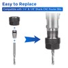 10-Piece CNC Router Bits Set, Carbide Multiple Uses Router Bits