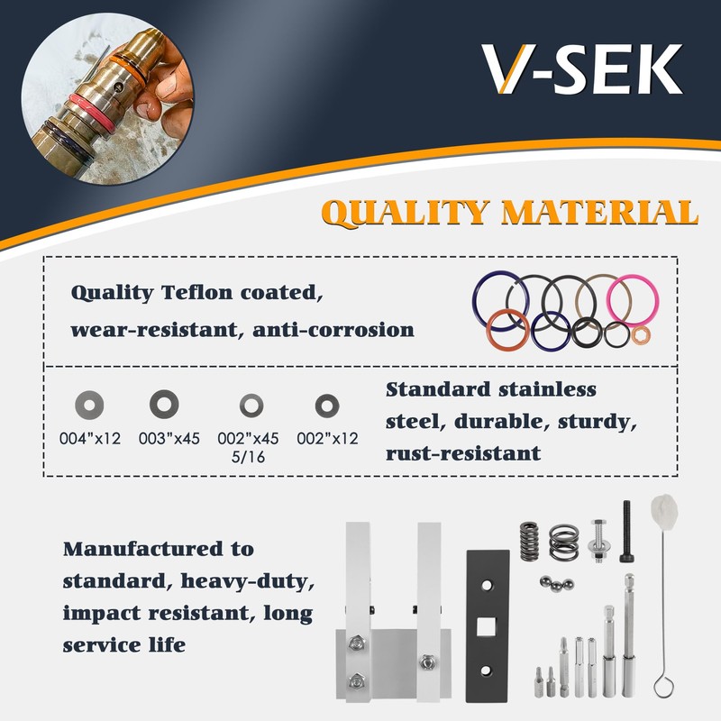 VSEK 7.3L Injector Rebuild Kit Shim Kit Compatible with 1994-2003
