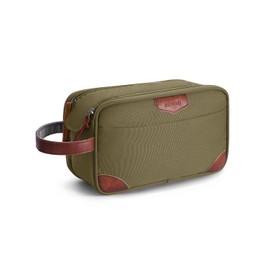 ECOHUB Toiletry Bag for Men, Water-Resistant Travel Wash Bag with Wet Pocket, Recycled Dopp Kit Shaving Bag Fit Full Size Toiletries, Wide-Open Dual Zipper Cosmetic Makeup Organizer, Yellow