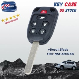 KEYECU 2 Replacement for Honday Odyssey 2011-2014 Remote Car Key Shell Case Fob 6Button