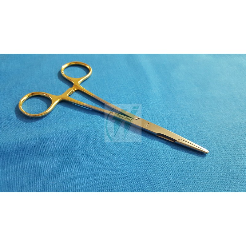 GOLD HANDLE OLSEN HEGAR NEEDLE HOLDER 5.5" (14 CM) (HTI