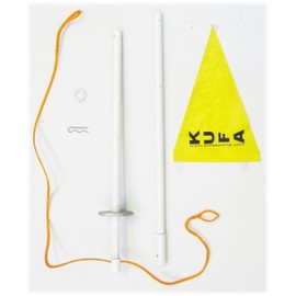 KUFA Sports Floats and Mark Buoy for Crab Pot and Prawn Pot (48" 2 Section PVC Flag Pole)