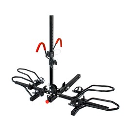 Hitch Bike Rack, 2-Bike Hitch Mount Bike Rack for Standard, Fat Tire and Electric Bicycles, Fits Cars, Trucks, SUVs, and Minivans, Folding Design, 220 lbs Capacity (Straight)