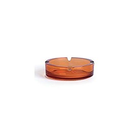 Excelsa Round Ashtray 10.5 cm Glass Orange