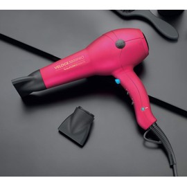 Diva Pro Styling Veloce 3800 Pro Dryer, Pink - 2200W Professional Hairdryer with Ionic Conditioning EDT106