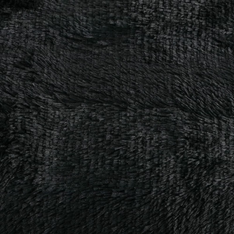 chovy Faux Fur Plush Black Comforter Cover Duvet Cover Queen