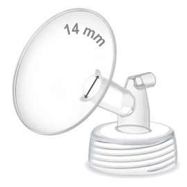 Maymom Pump Part Compatible with Spectra S1, S2 Spectra 9 Plus Breast Pump; Includes Wide Mouth (One Flange, 14mm Flange) Non Original Spectra Flange; Not Spectra Baby USA Parts