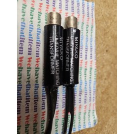 Wideskall 2x Gold PL UHF VHF FM 75 to 300 Ohm AV Adapter Antenna Match Transformer Coaxial