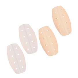 BOROLA 2 Pairs Silicone Bra Strap Pads Non-Slip Comfort Prevent Strap Slippage Soft Bra Shoulder Straps Cushions Holder for Women(Light skin color + Dark skin color)