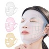 Silikon-Gesichtsmaske, 3 Stück Wiederverwendbare Gesichtsmaske, Silikon-Gesichtsmasken-Halter, Gesichtsmasken-Abdeckung