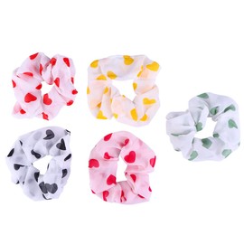 Baluue 10pcs Softball Hair Accessories for Girls Scrunchies Heart Design Elastic Hair Ties for Daily Wear Parties and Festivals Includes