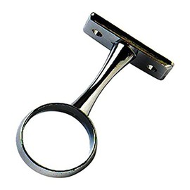 Merriway BH04425 25mm (1 inch) Chrome Wardrobe Rod Rail Centre Support Bracket