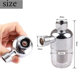 Wilsonzin Water Filter Shower, Water System Prefilter, Reusable Filter, Effective for Filtering Water Pollution, Shower Filter, Limescale Filter for Taps or Showers