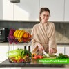 2 Tier Fruit Basket Countertop Fruit Vegetable Basket Bowl for